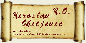 Miroslav Okiljević vizit kartica